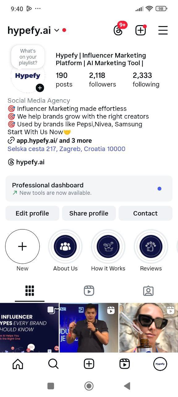 Profile conversion metrics